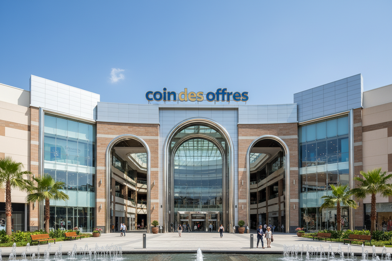 a big shopping mall named " coin des offres " 